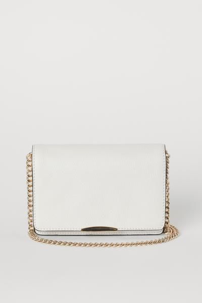 Leather shoulder bag - Cream - Ladies | H&M GB | H&M (UK, MY, IN, SG, PH, TW, HK)