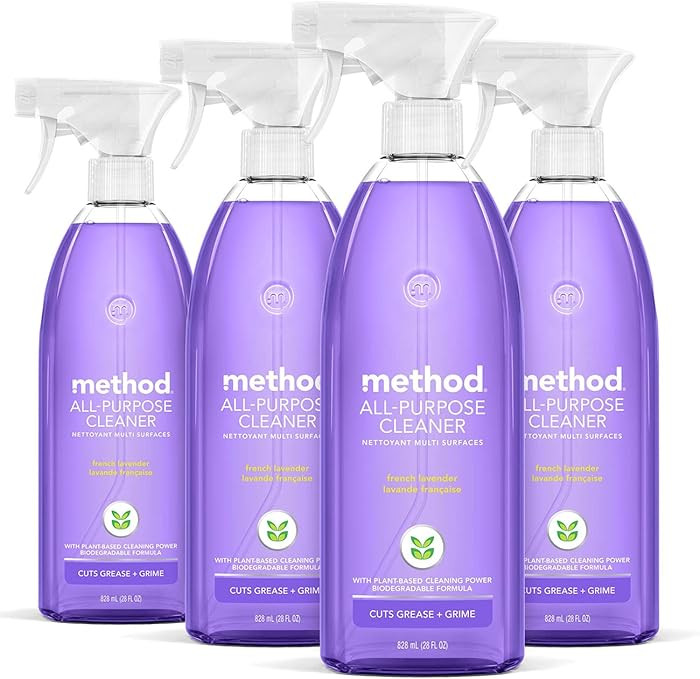 Method All-Purpose Cleaner Spray, French Lavender, Perfect for Most Counters, Tiles and More, 28 ... | Amazon (US)