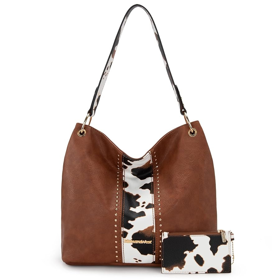 Montana West Purses for Women Hobo Shoulder Handbags with Zipper | Amazon (US)