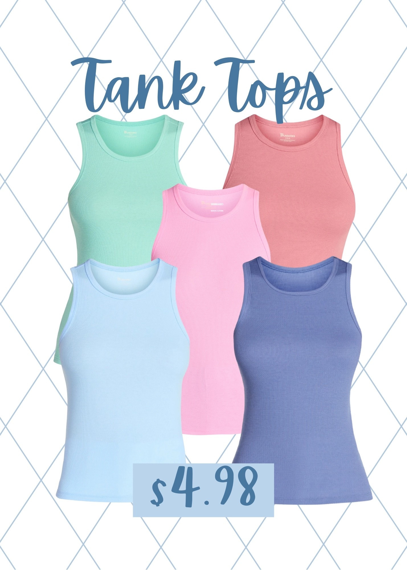 Do you love tank tops?  If so, you can really stock up on these that are only $4.98 from Walmart!! 

#LTKOver40 #LTKSeasonal #LTKActive