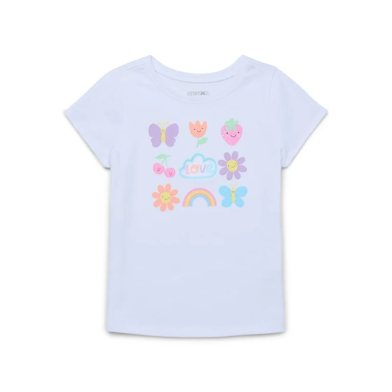 Garanimals Toddler Girl Short Sleeve Graphic T-Shirt, Sizes 18M-5T | Walmart (US)