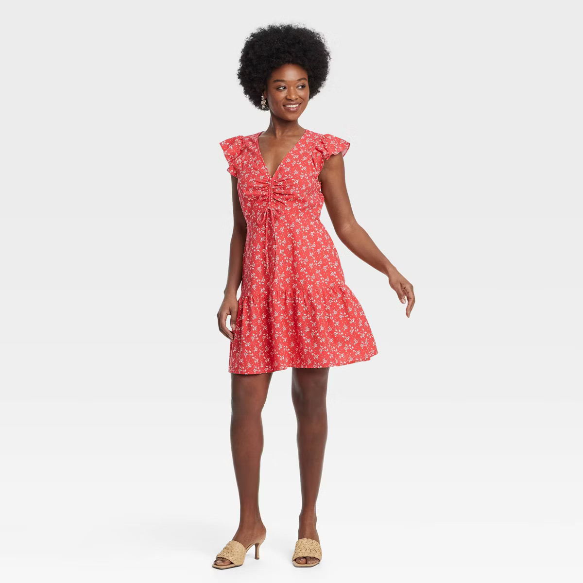 Women's Flutter Short Sleeve Mini Skater Dress - Universal Thread™ | Target