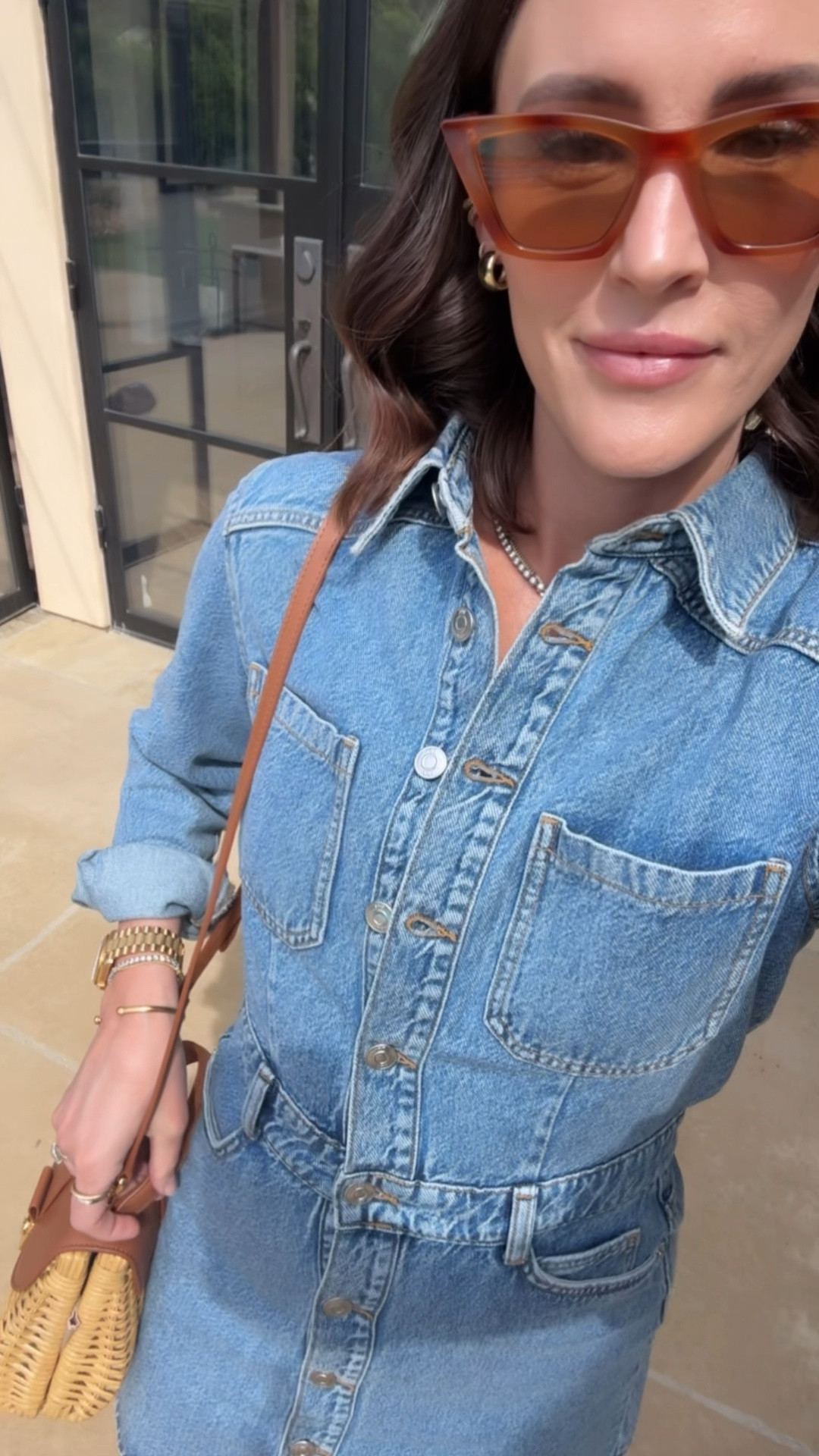 SPRING \ affordable denim dress ($49!!) from Zara and sunglasses 🙋🏻‍♀️ wearing a small. 

Shopping outfit 


#LTKSeasonal #LTKWatchNow #LTKFindsUnder50