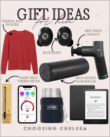 Meat thermometer- deep tissue massage- foam roller - kindle - gifts for him - gifts for boyfriend - gifts for husband 

#LTKSeasonal #LTKHoliday #LTKmens