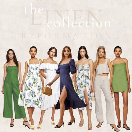 Mentally in the Mediterranean 🐚 // Reformation Linen Collection Edit // Summer dresses // Sundress

#LTKtravel #LTKstyletip #LTKfit