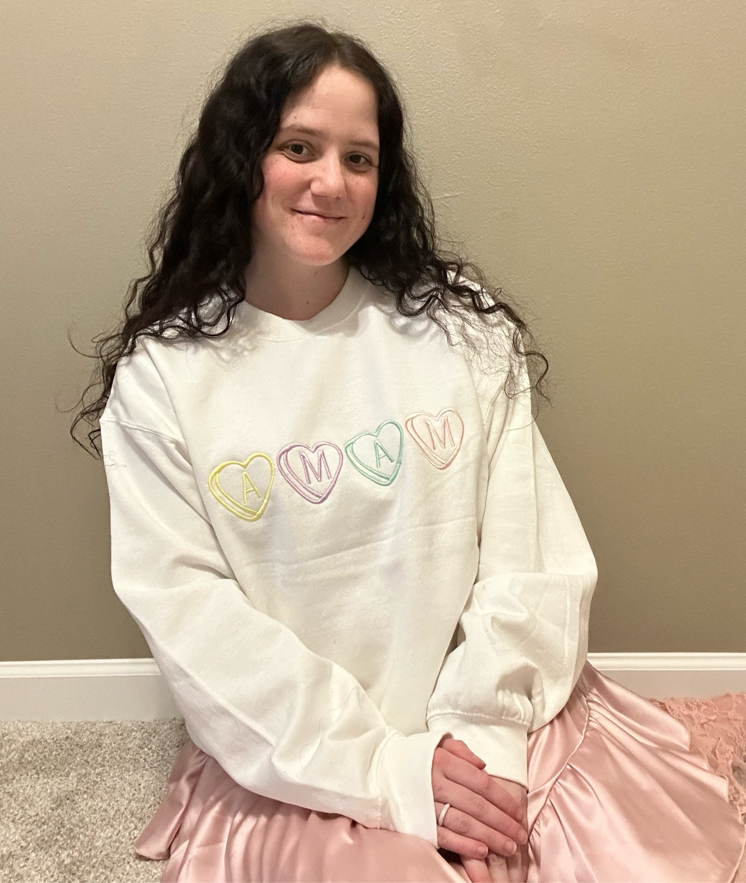 Mama conversation hearts sweatshirt perfect for Valentine’s Day 💕

#LTKkids #LTKbaby #LTKfamily