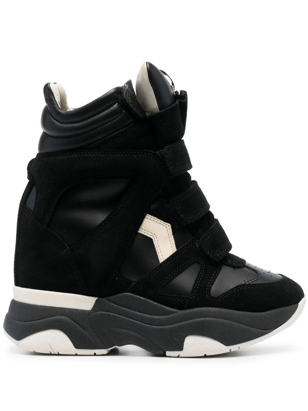 ISABEL MARANT Balskee high-top leather sneakers - Black | Farfetch Global