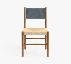 Chris Loves Julia Stacked Ball Woven Dining Chair | Pottery Barn (US)
