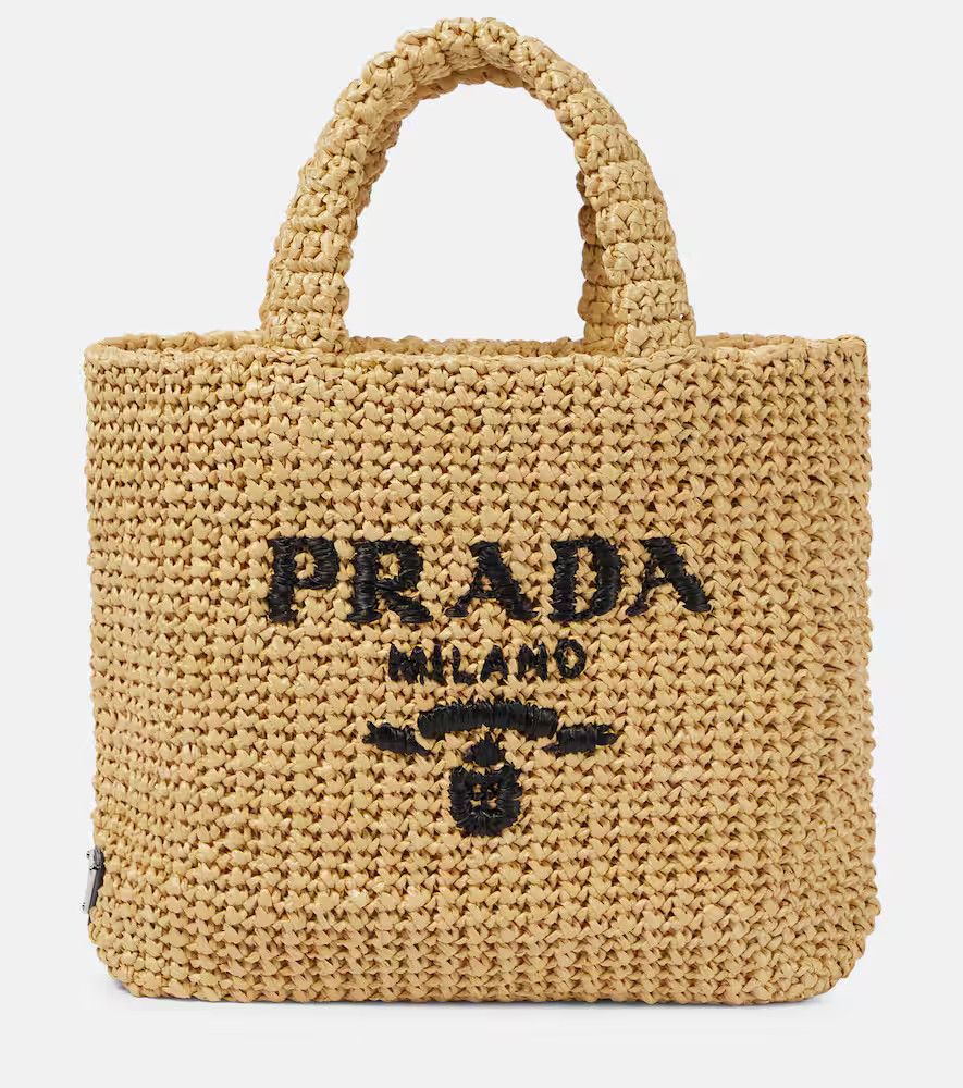 Prada Logo raffia shopper | Mytheresa (US/CA)