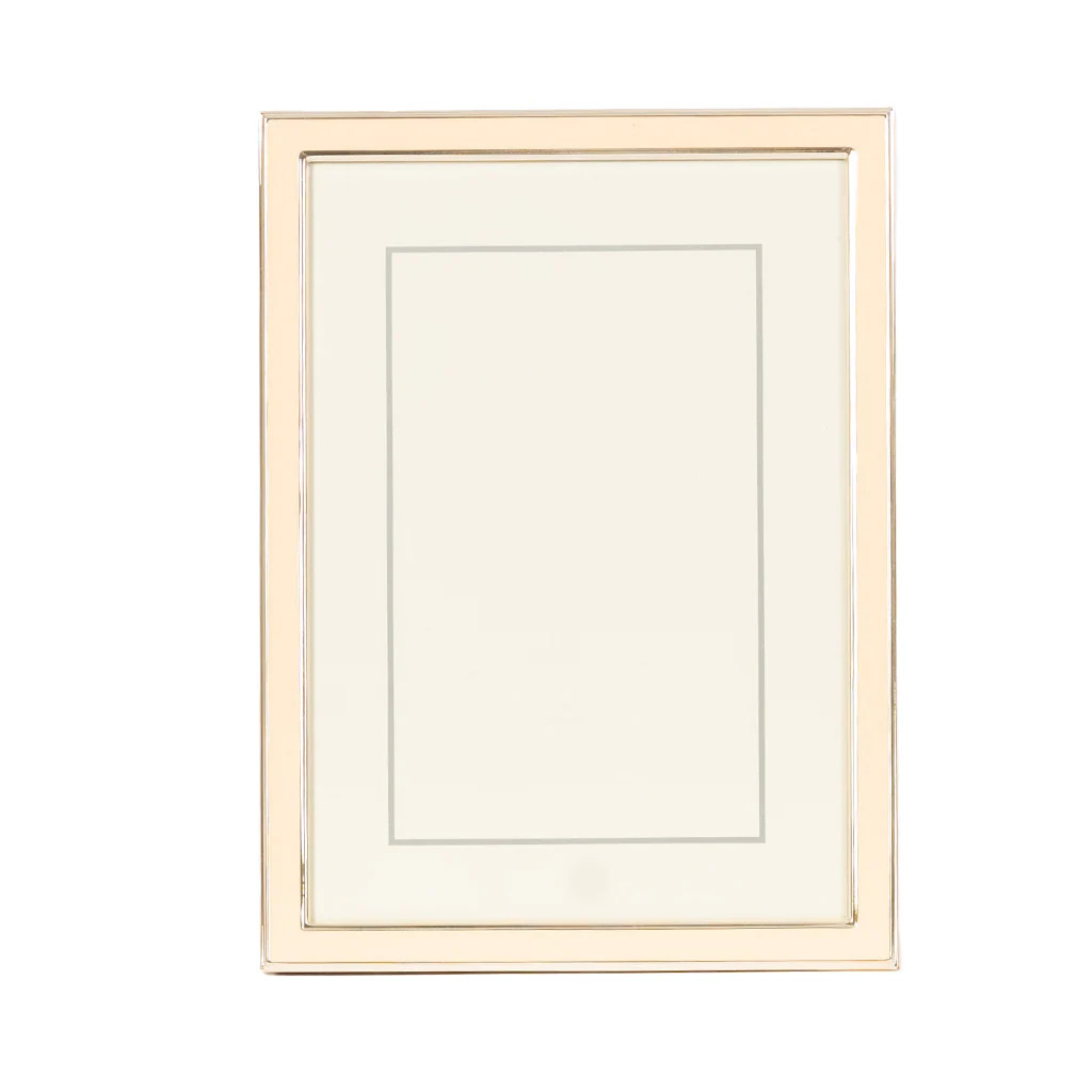 Silver & Blush Enamel Frame | Blue Print