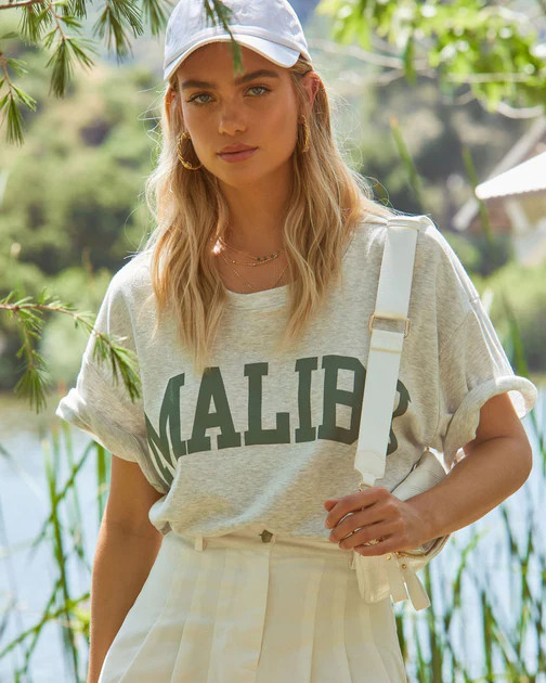 PREORDER - Malibu Cotton Crop Tee | VICI