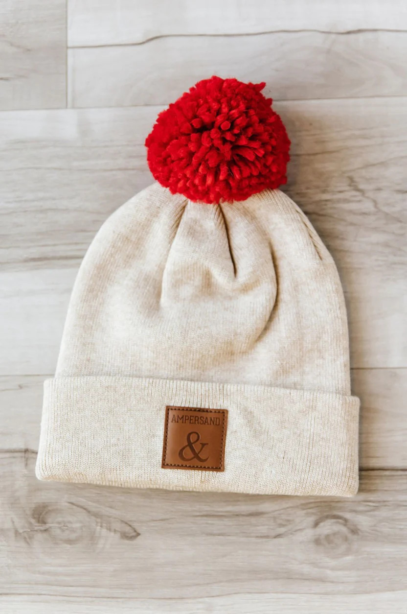 Ampersand Pom Beanie - Cherry On Top | Mindy Mae's Market