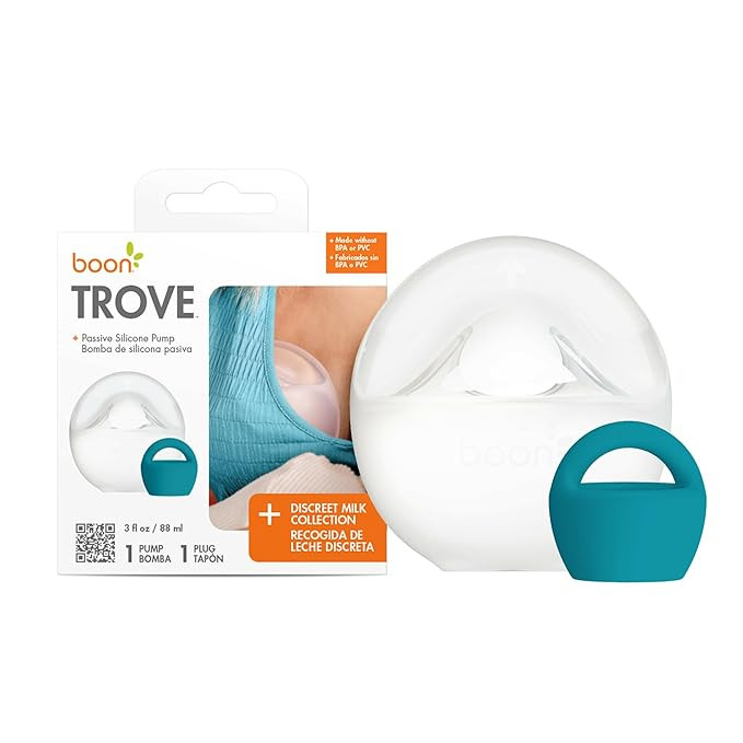 Boon Trove Silicone Manual Breast Pump - Passive Milk Collector - Hands Free Breast Pump for Nurs... | Amazon (US)