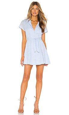 MAJORELLE Tumbleweed Dress in Baby Blue from Revolve.com | Revolve Clothing (Global)