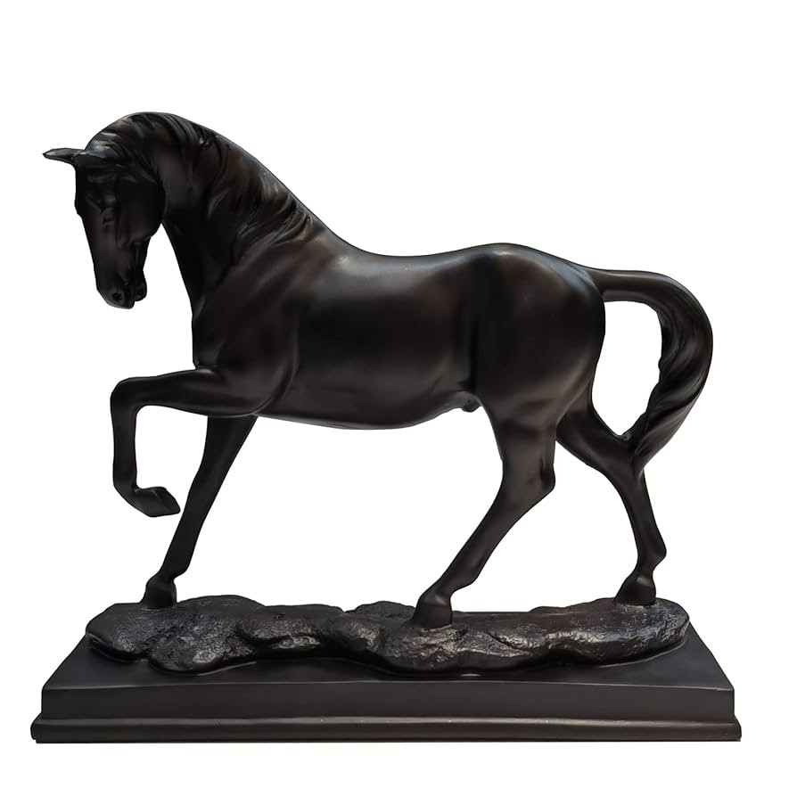 Horse Resin Statue - Horse Art Figurine - Decorative Home & Office Decor Ornaments for Desk, Book... | Amazon (US)