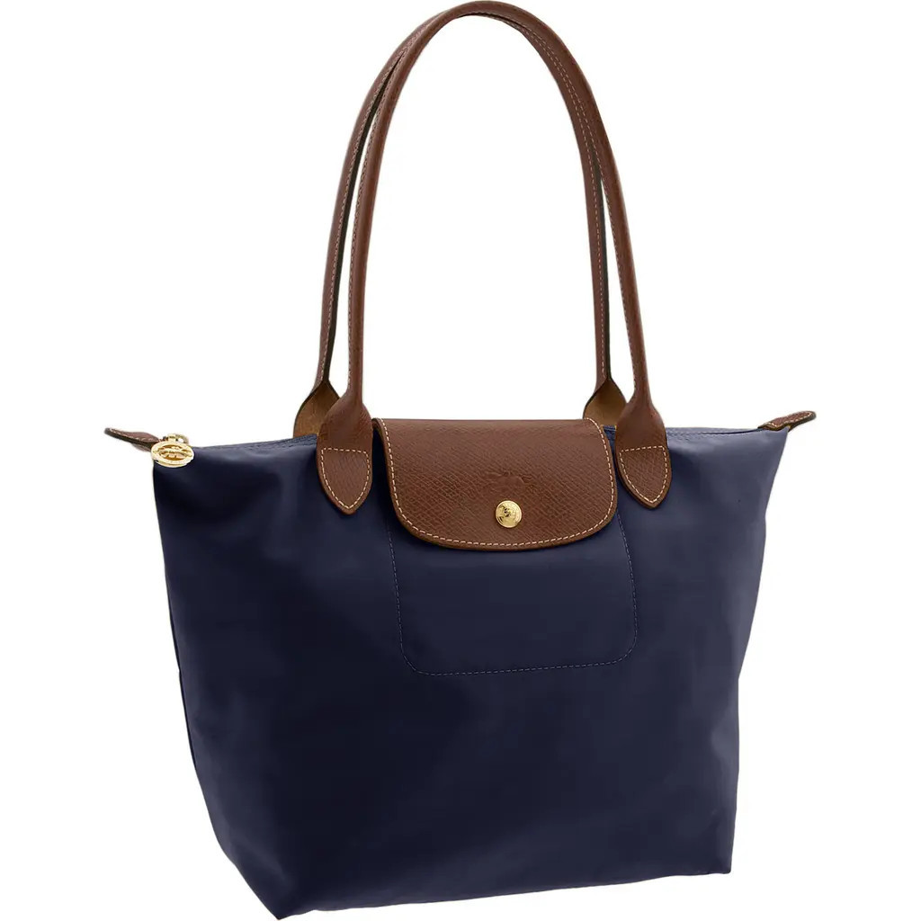 Longchamp Small Le Pliage Nylon Shoulder Tote in Navy at Nordstrom | Nordstrom