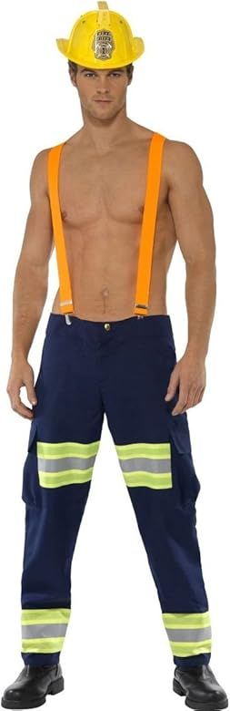 Male Firefighter Adult Costume - Medium | Amazon (US)