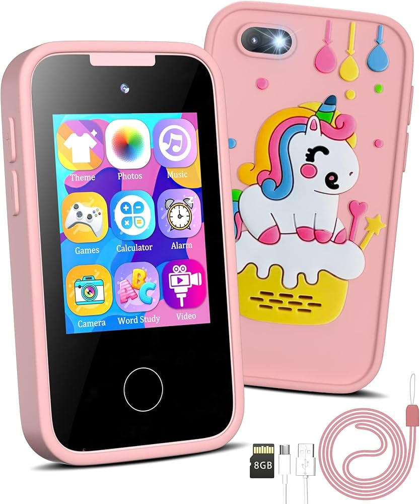 Kids Smart Phone Unicorns Gifts for Girls 6-8 Year Old Touchscreen Toy Cell Phone with Multi APPs... | Amazon (US)