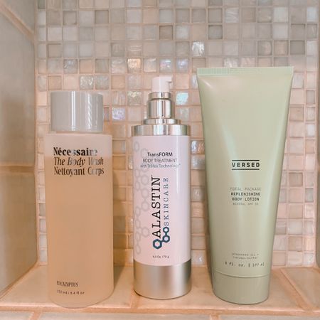 Get your skin summer shorts ready. 

Versed retinol body cream smoothes skin out. 
Alastin Body Serum helps with crepe texture. 
Necessaire bodywash helps with brighter and clearer skin  

#LTKfindsunder50 #LTKover40 #LTKbeauty