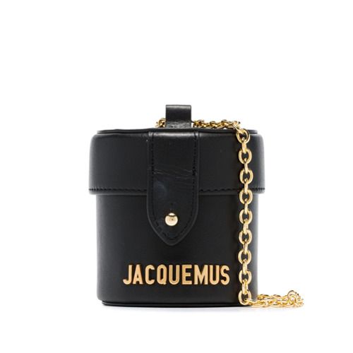 Jacquemus black Le Vanity mini leather cross body bag - Preto | FarFetch BR