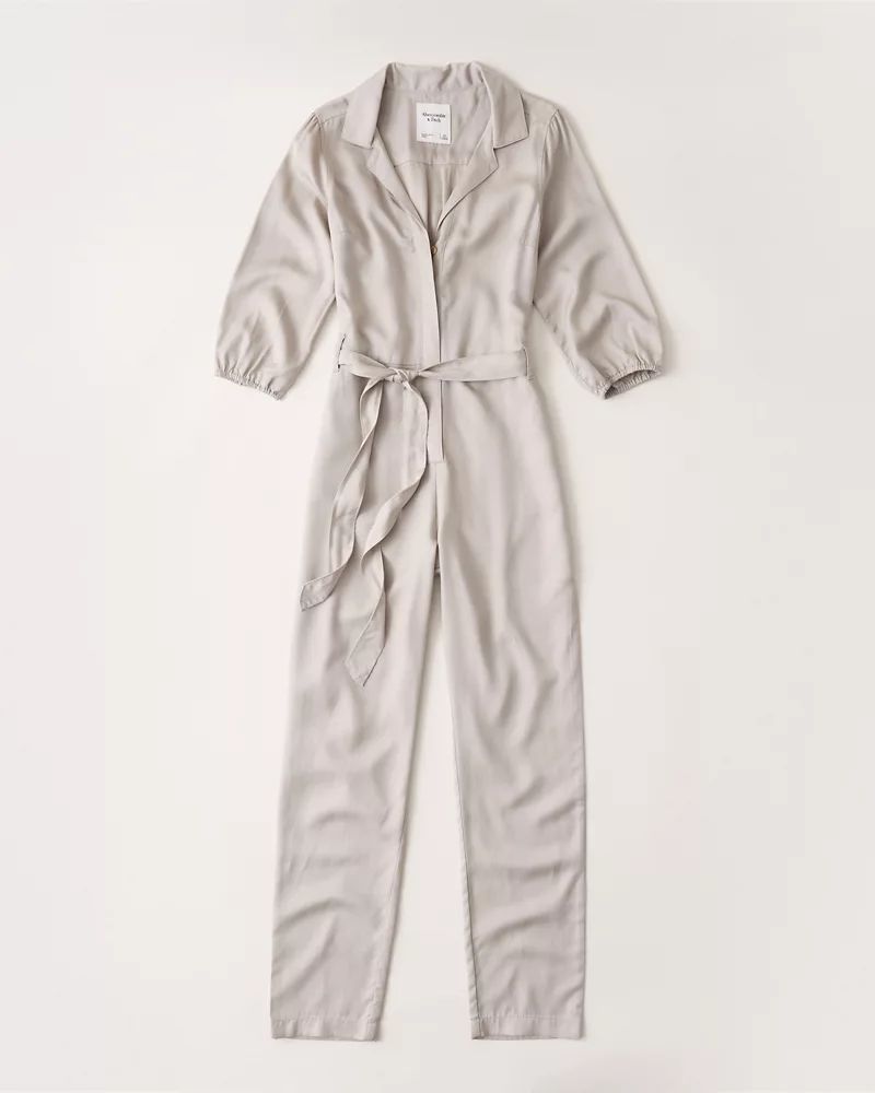 Puff Sleeve Utility Jumpsuit | Abercrombie & Fitch US & UK