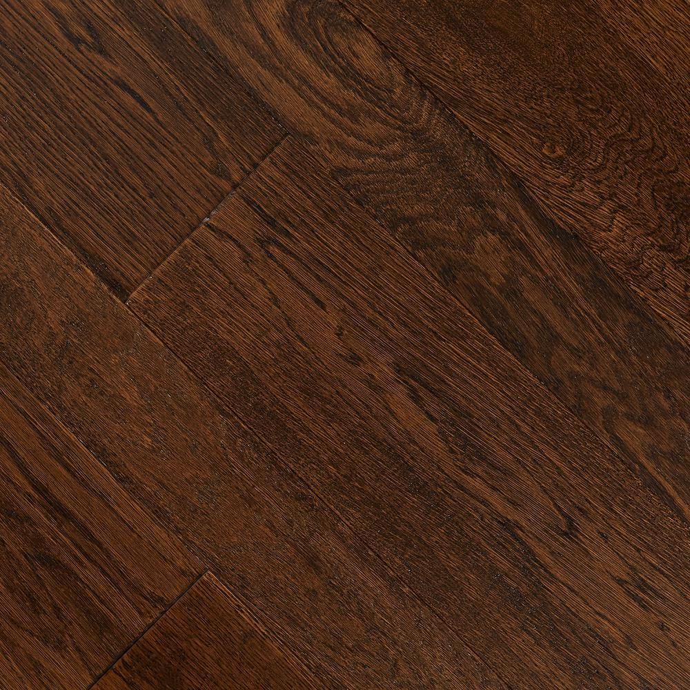 Home Legend HS Distressed Montecito Oak 3/8 in. T x 3-1/2 in. and 6-1/2 in. W x Varying Length Cl... | The Home Depot