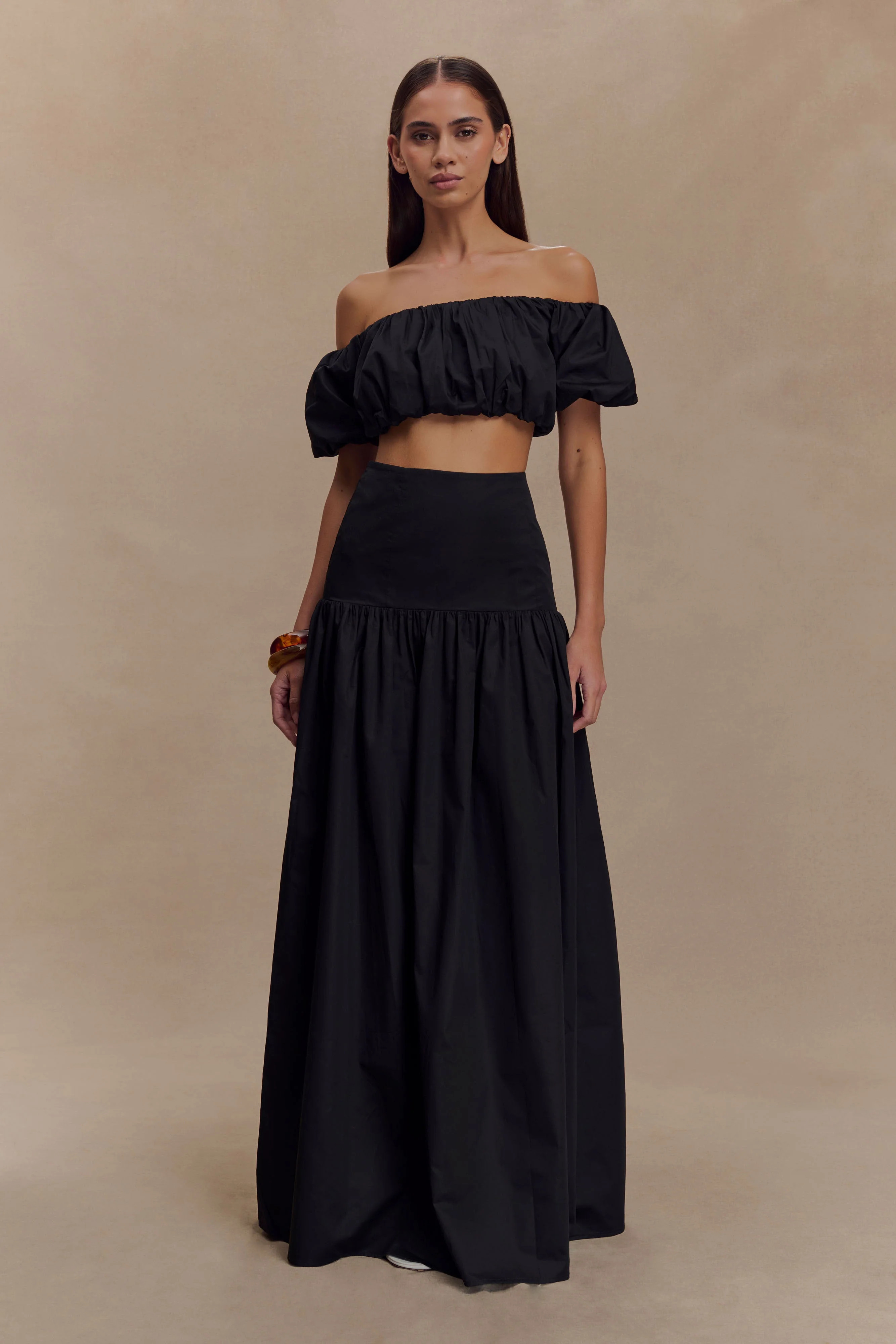 Autumn Maxi Skirt - Black | MESHKI US
