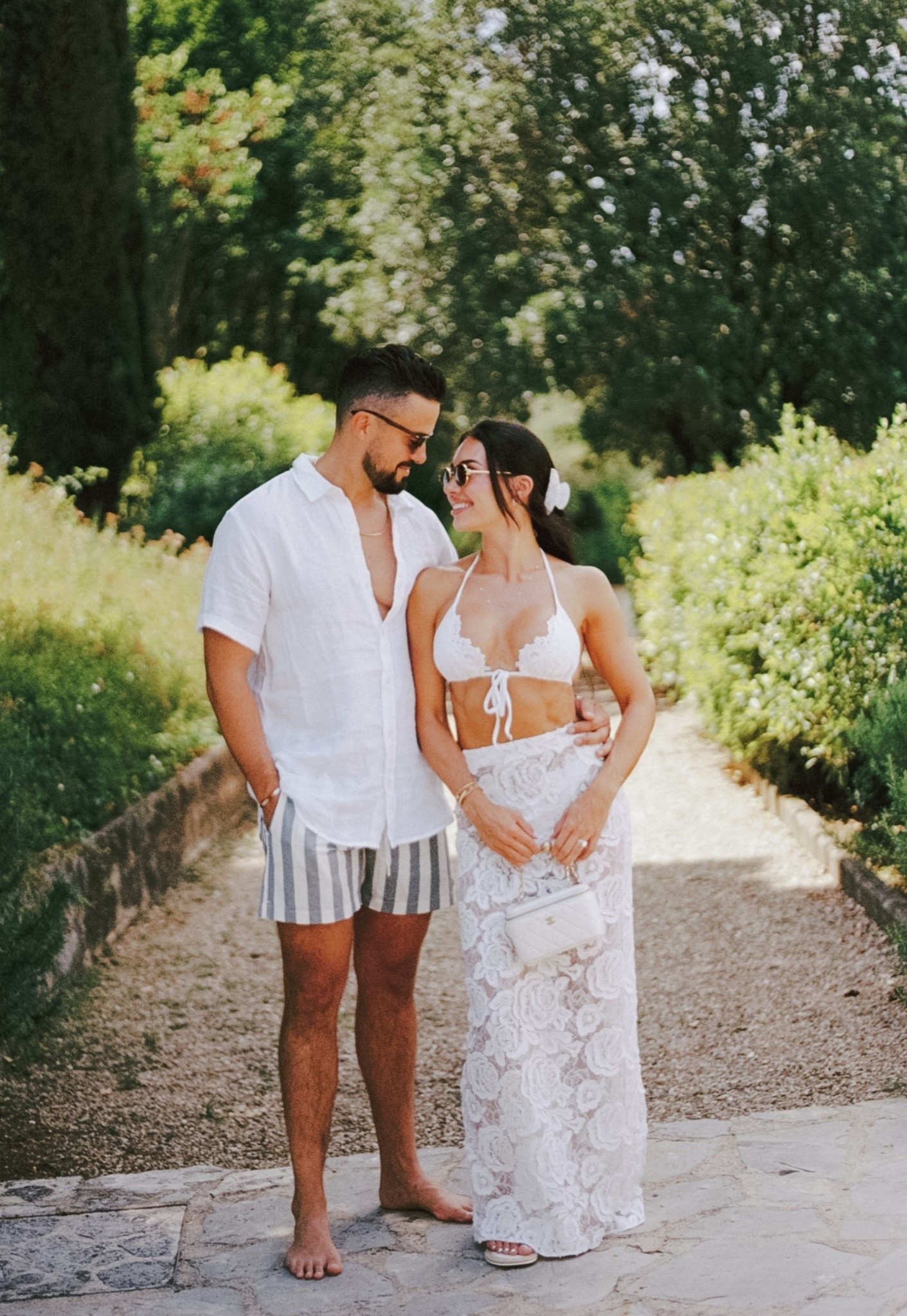 Wedding pool party outfit inspo!! I wore a small in the top and XS in the bottoms. The skirt is out of stock but linked some similar ones just as cute for the brides to be! 🤍💍

#LTKWedding