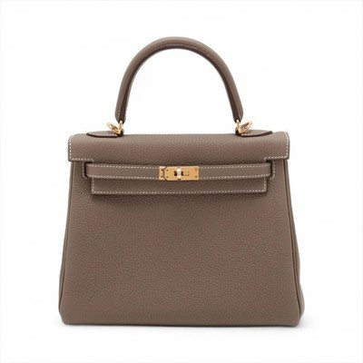 Hermès Kelly 25 Le Tournay Togo Etoupe Gold Metal Fittings W: 2024 | eBay | eBay US