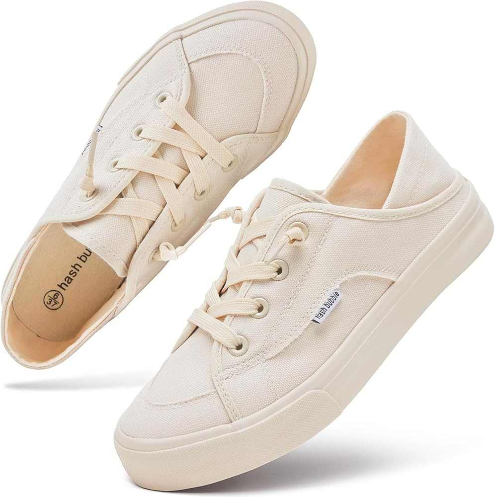 hash bubbie Women's Slip on Shoes Canvas Shoes Non Slip Fashion Sneakers for Women Low Top Loafer... | Amazon (US)