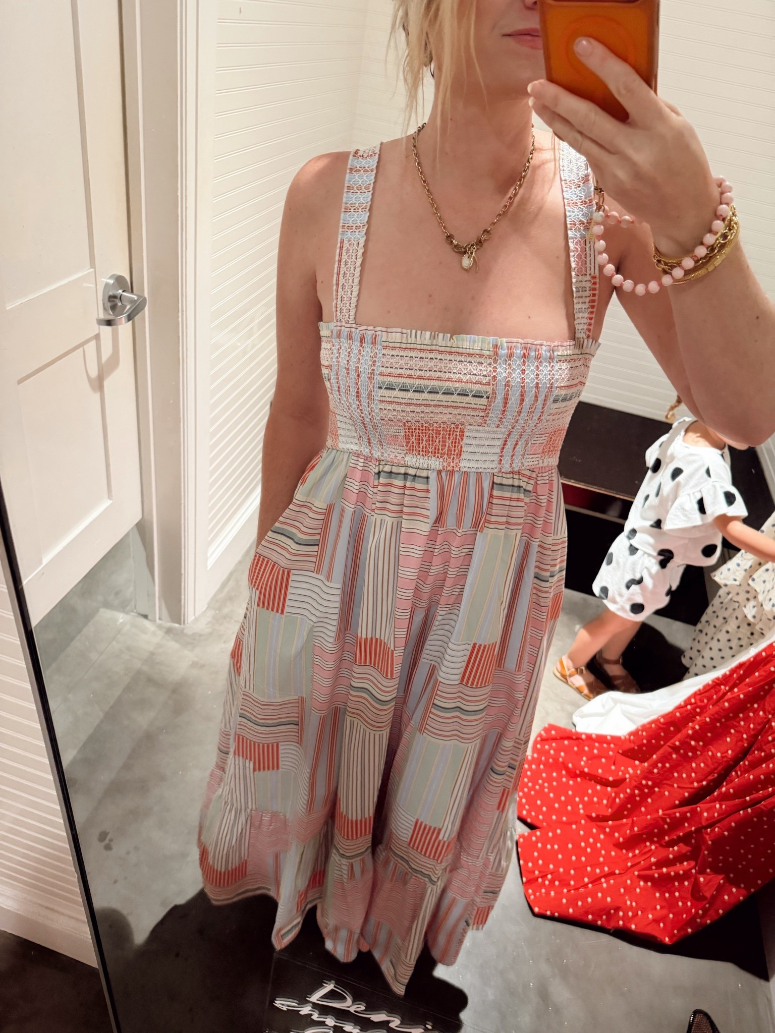 Another adorable braless dress from @abercrombie - these straps are removable! 

#LTKootd #LTKSeasonal #LTKMidsize