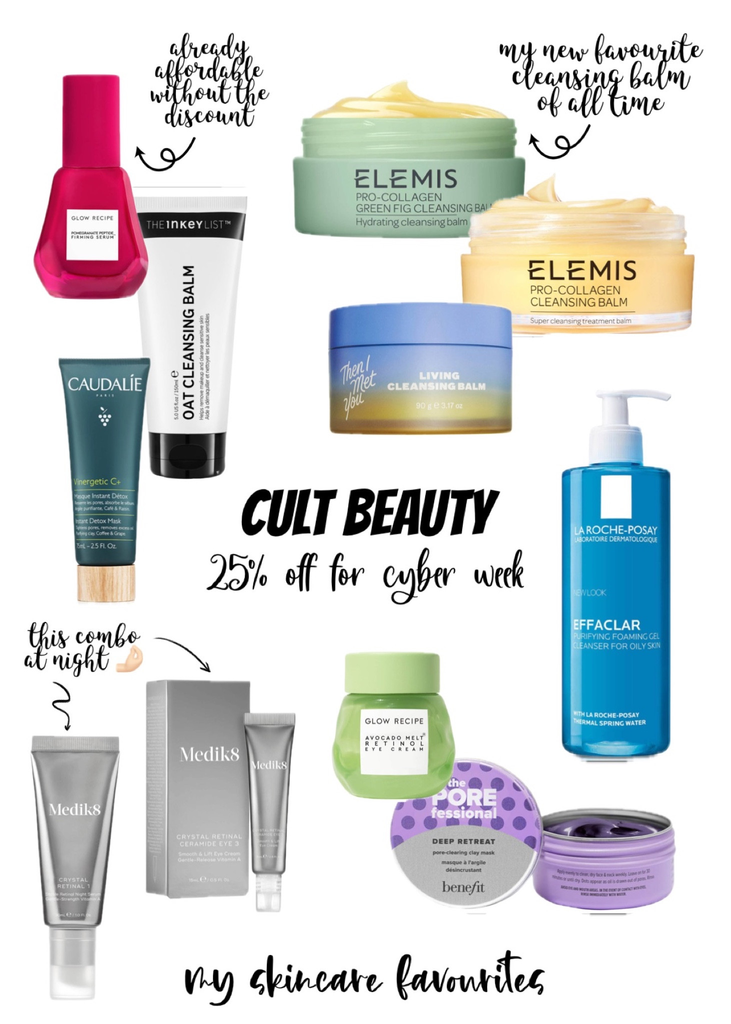 cultbeauty has 25% off selected skincare products for cyber week / black friday and these are the items i have and love that i think are 100% worth it. enjoy! for reference I have very sensitive oily / combination skin ☺️ 

#LTKsalealert #LTKCyberWeek #LTKCyberSaleUK