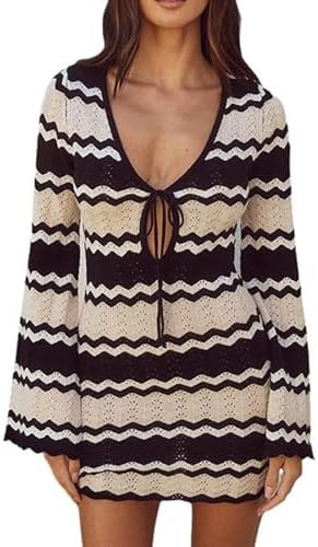 Sexybody Swimsuit Crochet Cover Up for Women Hollow Out Knit Beach Dress Bathing Suit Summer Swim... | Amazon (US)