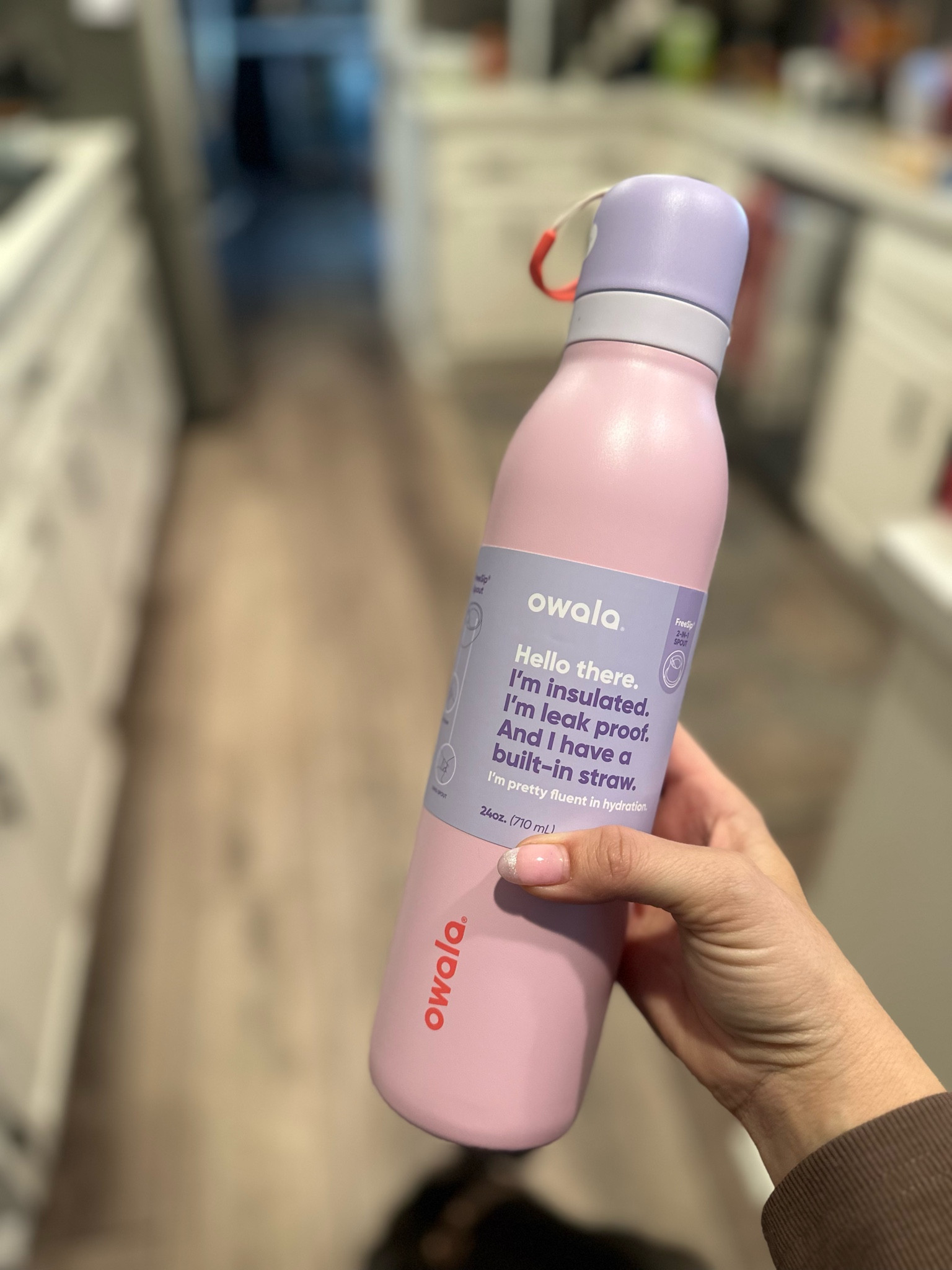 Pastel purple pink Owola water bottle with a sip straw is so cute and fits in your car cup holder too! 

#LTKGiftGuide #LTKSeasonal #LTKActive