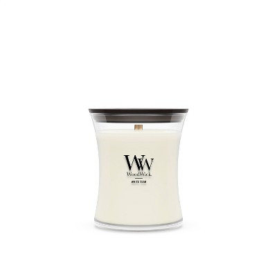 WoodWick Medium Hourglass White Teak Jar Candle 9.7oz | Target