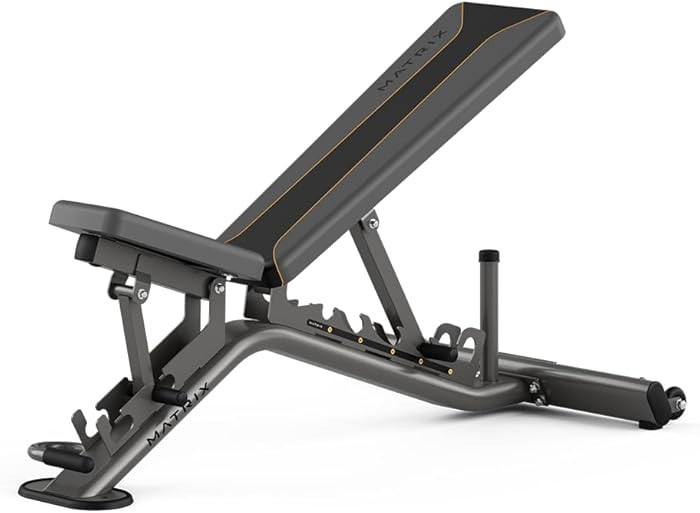 Matrix Fitness Multi-Adjustable Bench | Full Body Workouts, Home Gym Training, Weight Lifting | E... | Amazon (US)