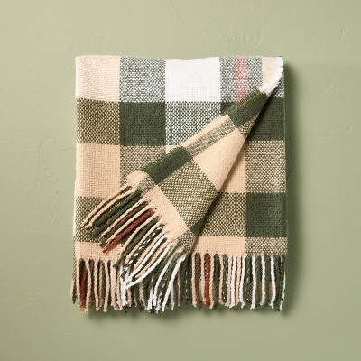 Throw Blanket Signature Green/Brown Plaid - Hearth & Hand™ with Magnolia | Target