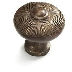 and Company 974 Sunburst 1-1/2 Inch Diameter Mushroom Cabinet Knob, Highlighted Bronze | Amazon (US)