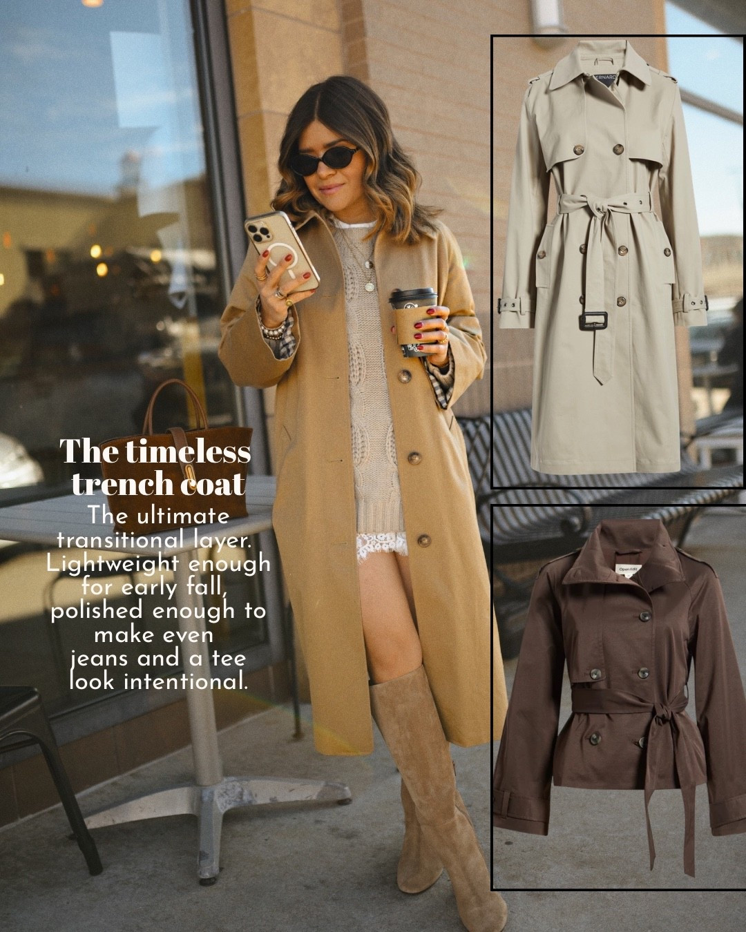 Trench coats I’m loving right now. 
The one I’m wearing on the picture is via Sézane!

#LTKootd #LTKSeasonal #LTKPetite