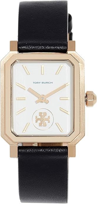 Tory Burch Women's The Robinson Watch, Ivory/Gold/Black, One Size | Amazon (US)