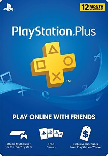12 Month Playstation Plus Psn Membership Card (New) 1 Year | Amazon (US)