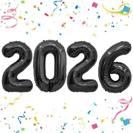 2026 Silver Foil Numbers Balloons(40 Inch) Happy New Years Eve Party Supplies 2026 New Year Graduation Balloons Decorations 20 26 Signs Props Birthday Anniversary Wedding Festival Ornament Decor | Walmart (US)