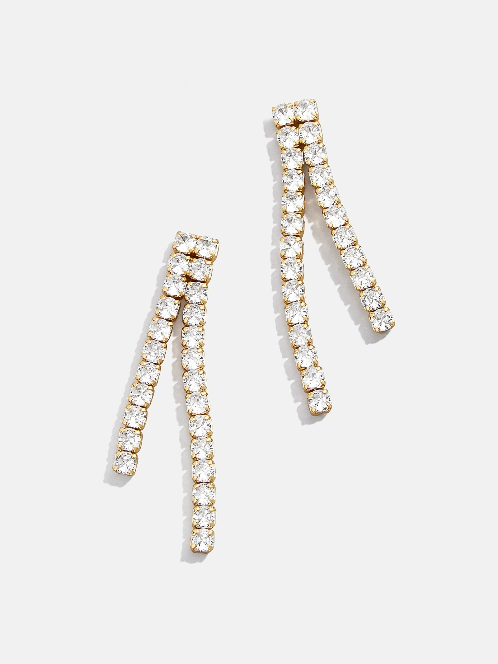 Frankie 18K Gold Earrings - Gold/Pavé | BaubleBar (US)