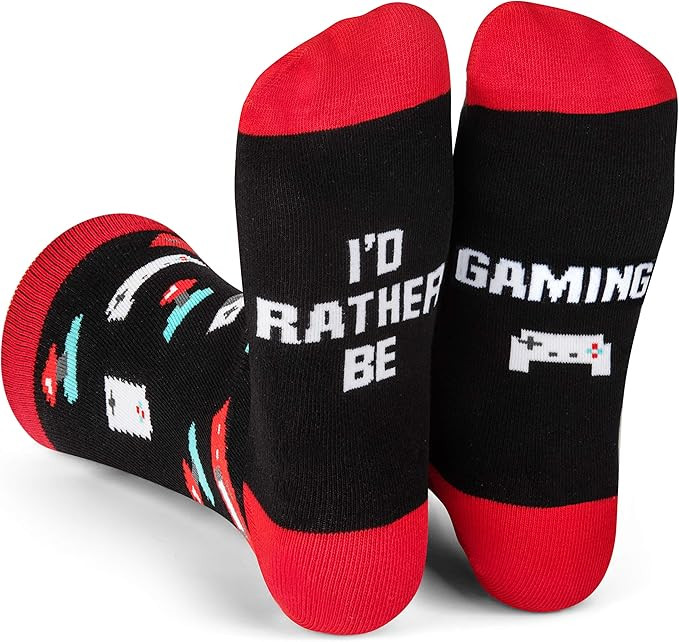 Video Game Socks Funny Gaming Gifts - Unisex for Men, Women and Teen Gamers | Amazon (US)