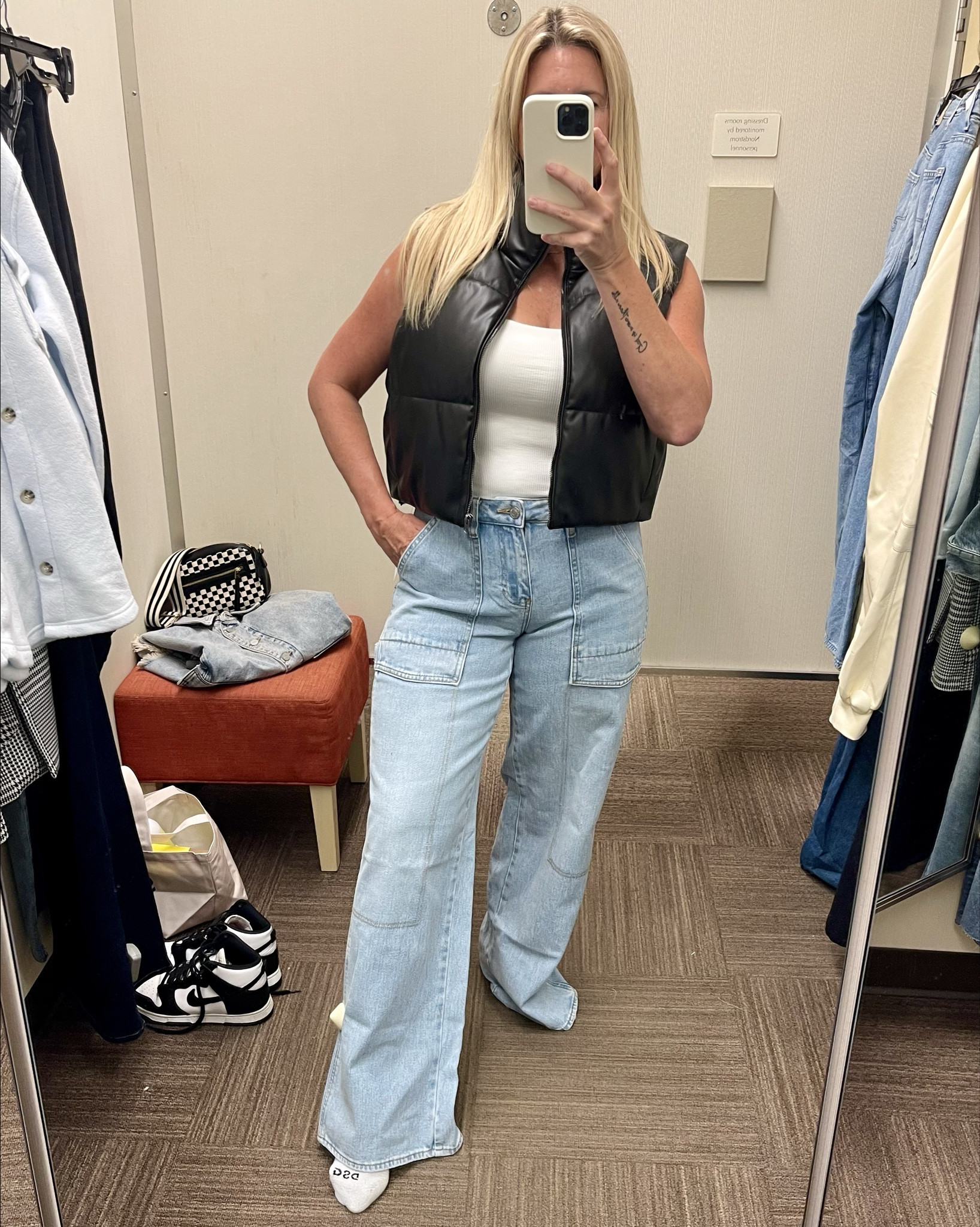 Another pair of jeans that are unique and fun! Paired it with a bodysuit and cropped puffer jacket…all from the Nordstrom Anniversary Sale! 

#LTKxNSale #LTKSaleAlert #LTKSummerSales