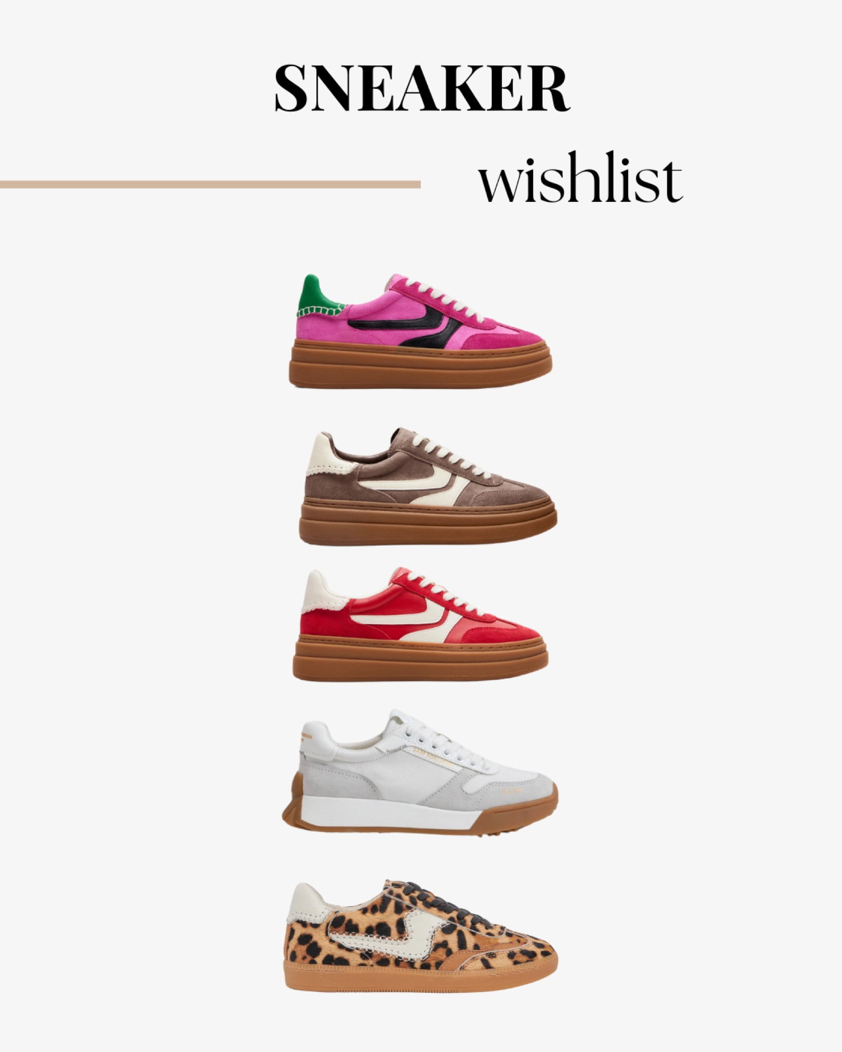 My current sneaker wishlist! Such a great gift for the holidays! 

#LTKHoliday #LTKGiftGuide #LTKSeasonal