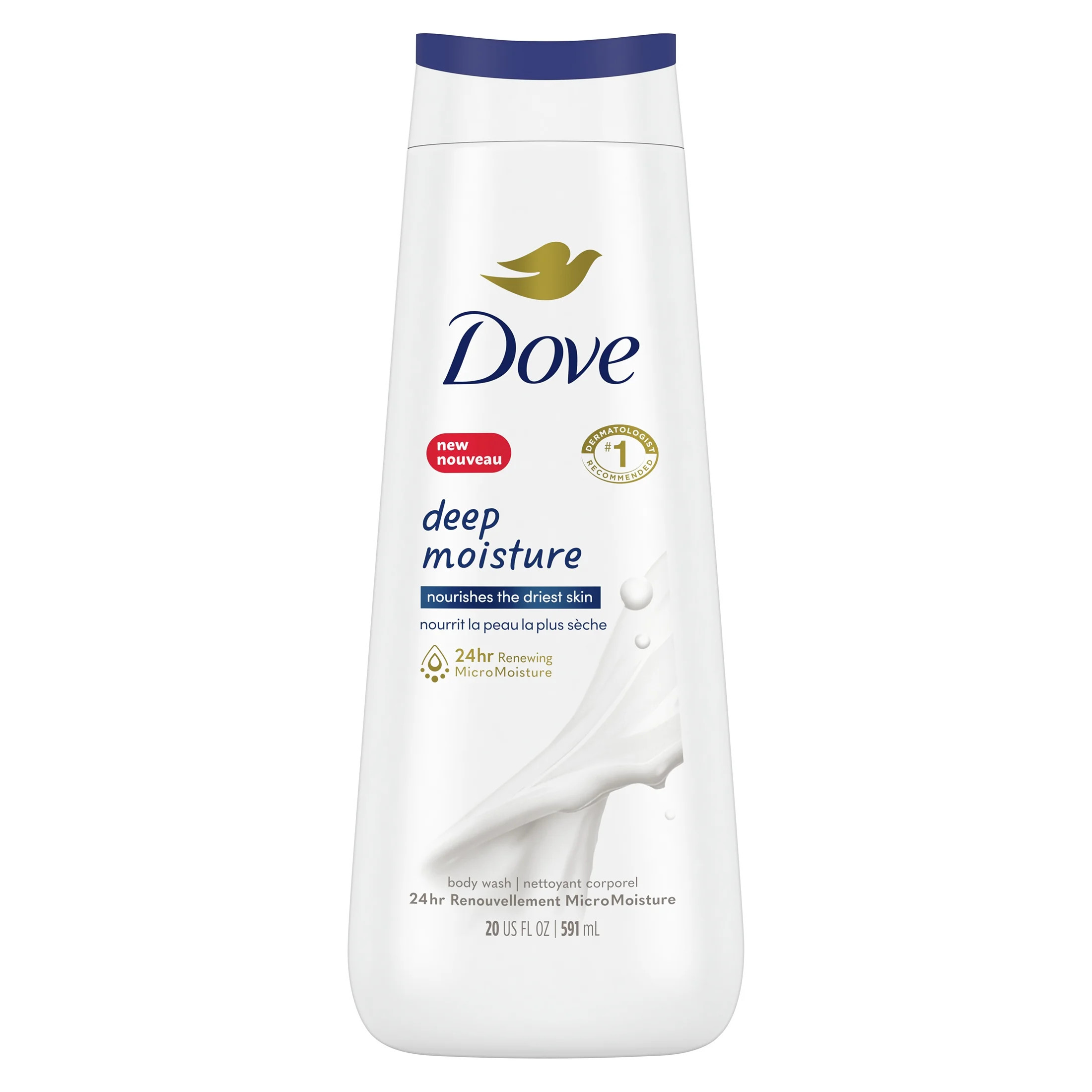 Dove Deep Moisture Liquid Body Wash Cleanser, 20 oz | Walmart (US)