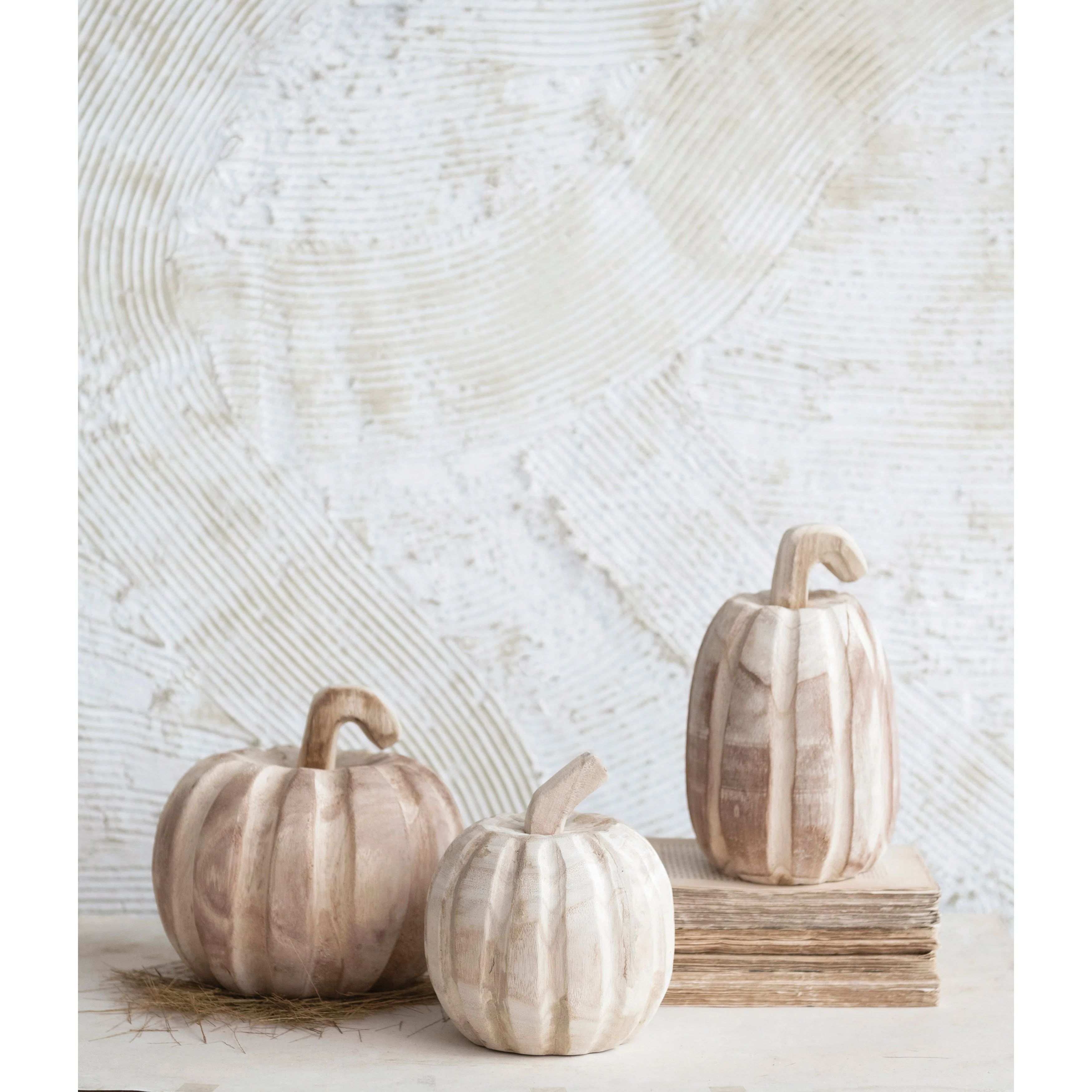 Hand-Carved Paulownia Wood Pumpkin | Wayfair North America