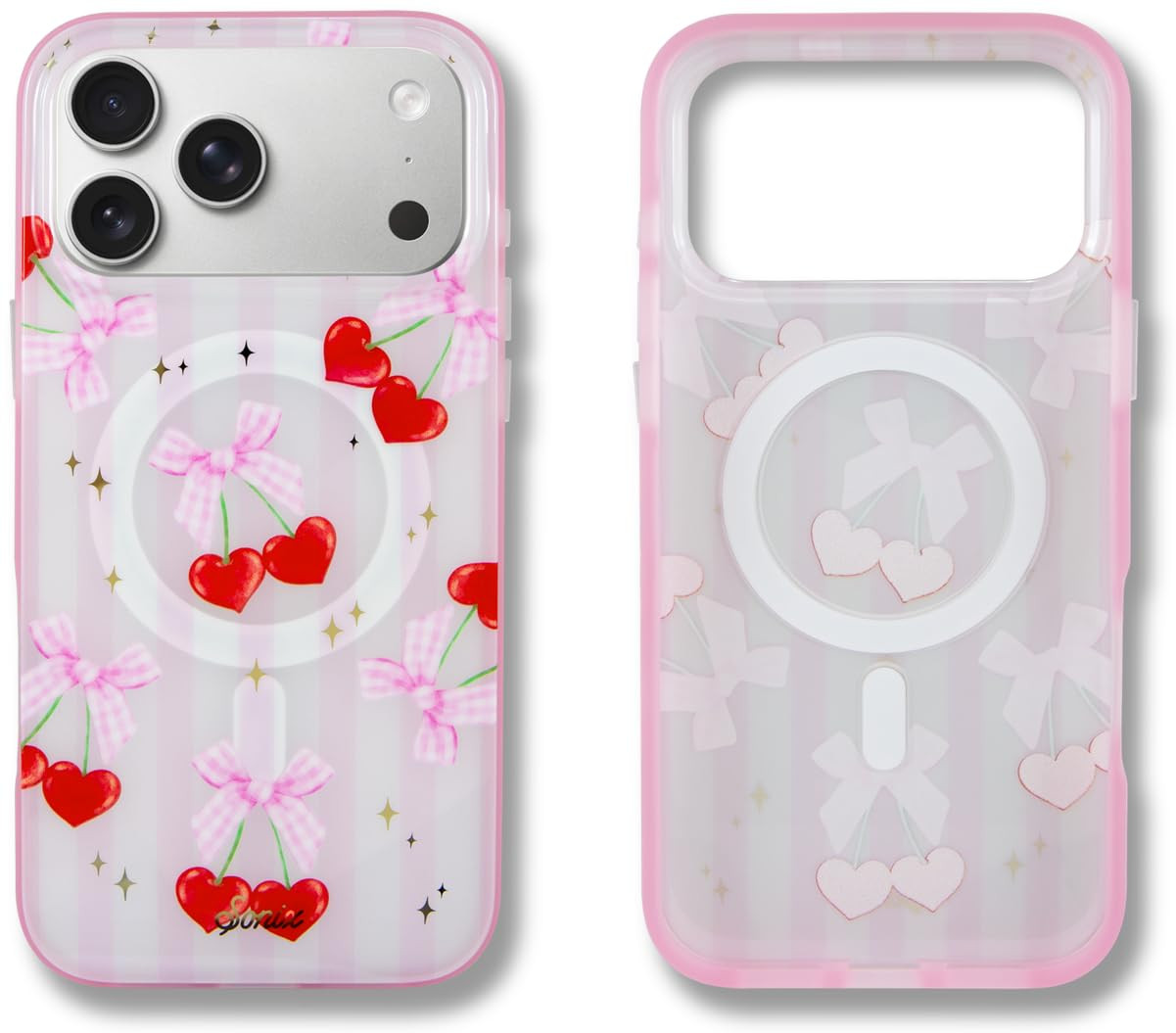 Sonix Case for iPhone 17 Pro Max | Compatible with MagSafe | 10ft Drop Tested | Coquette Cherries | Amazon (US)