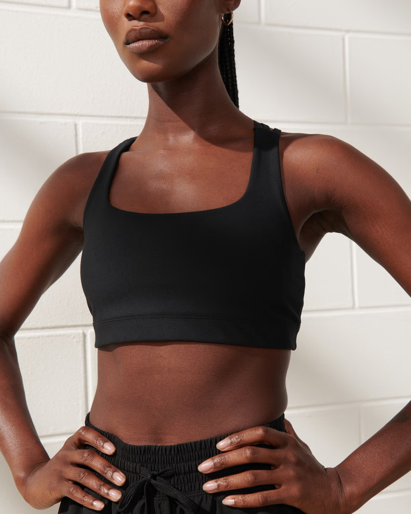 YPB sculptLUX Strappy-Back Squareneck Bralette | Abercrombie & Fitch (US)
